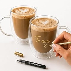 Tazas de vidrio para café que soportan altas temperaturas