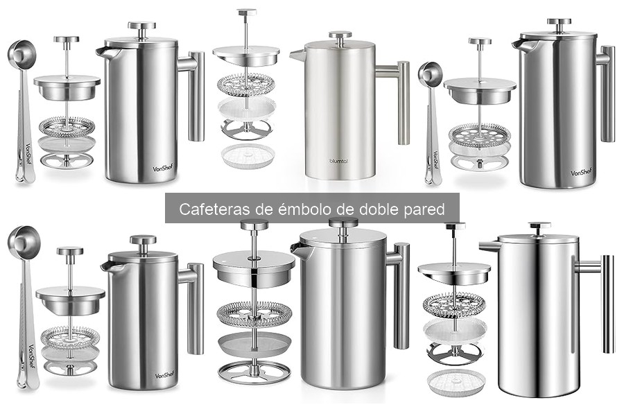 Alternativas a cafeteras de émbolo de doble pared