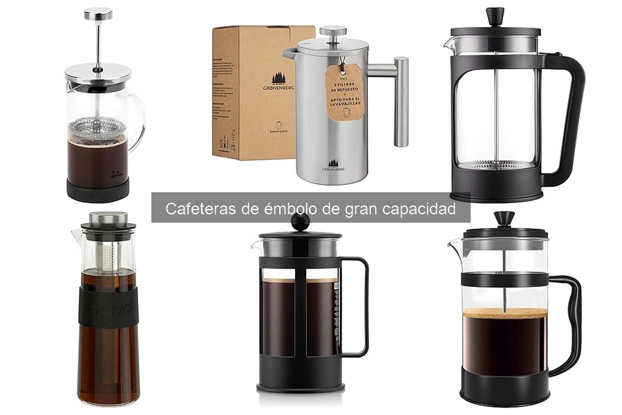 Alternativas a cafeteras de émbolo de gran capacidad