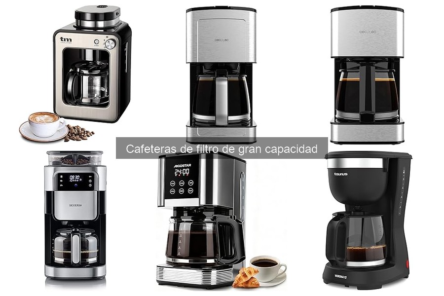 Alternativas a cafeteras de filtro de gran capacidad
