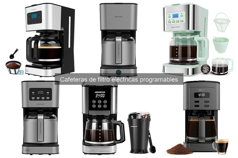 Alternativas a cafeteras de filtro eléctricas programables