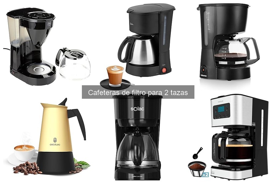 Alternativas a cafeteras de filtro para 2 tazas