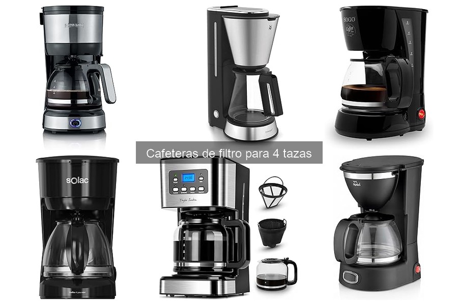 Alternativas a cafeteras de filtro para 4 tazas de café