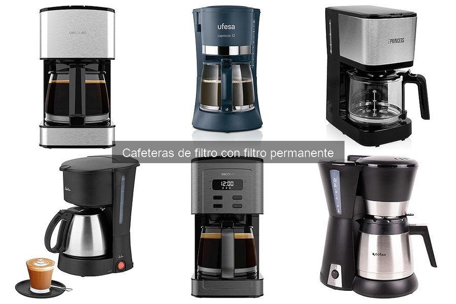 Alternativas a cafeteras de filtro permanente para café en casa