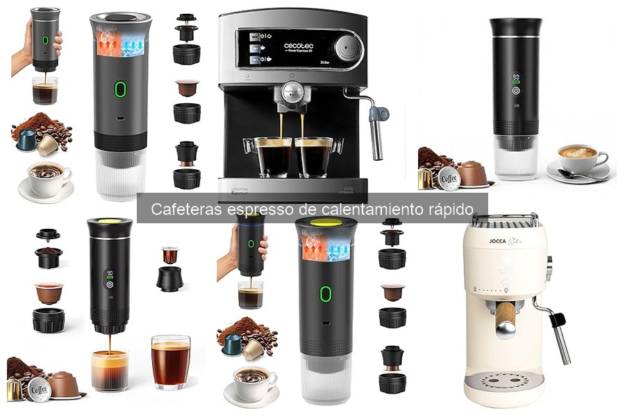 Alternativas a cafeteras espresso de calentamiento rápido