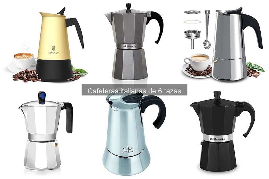Alternativas a cafeteras italianas de 6 tazas: Comparativa