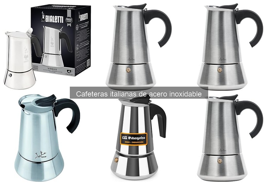 Alternativas a cafeteras italianas de acero inoxidable
