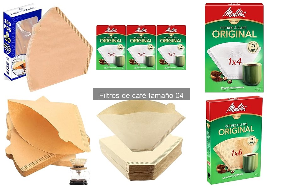 Alternativas a filtros de café tamaño 04 para tu cafetera