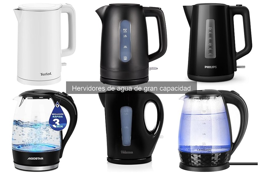 Alternativas a hervidores de agua de gran capacidad