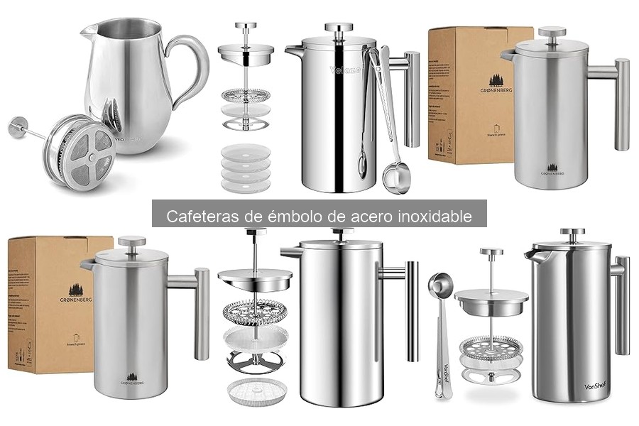 Alternativas a las cafeteras de émbolo de acero inoxidable