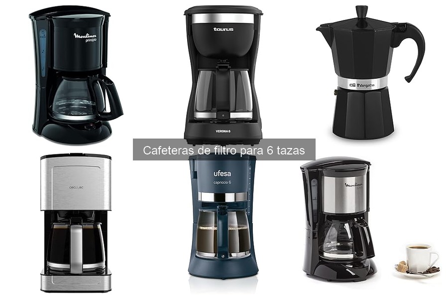 Alternativas a las cafeteras de filtro para 6 tazas