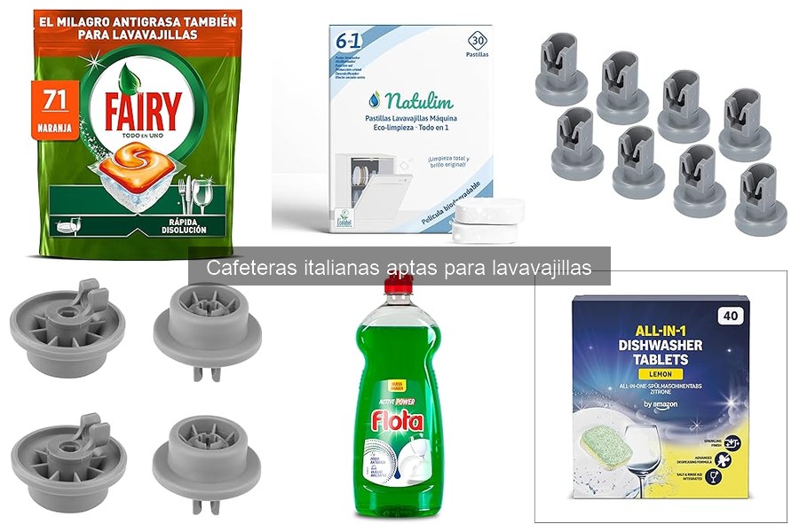 Cafeteras italianas aptas para lavavajillas: ¿son seguras?