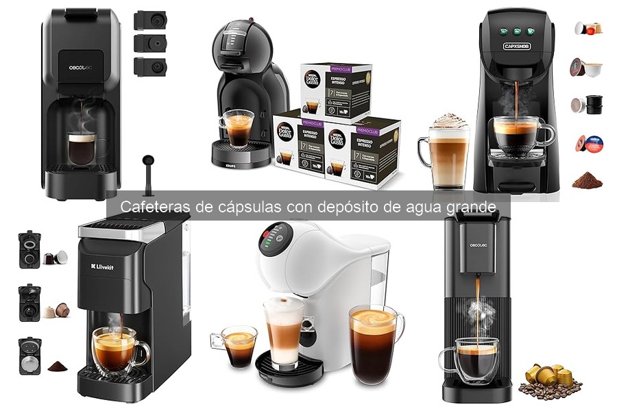 Características esenciales de cafeteras de cápsulas con gran depósito