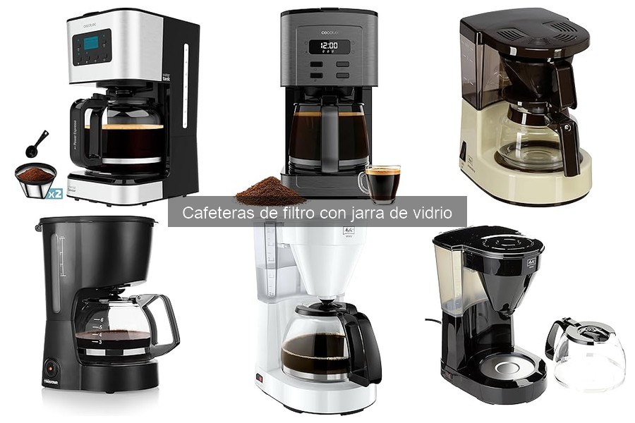 Características esenciales de cafeteras de filtro con jarra de vidrio