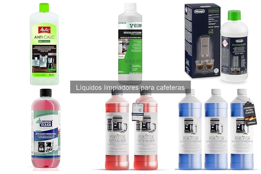Cómo limpiar tu cafetera con líquidos limpiadores