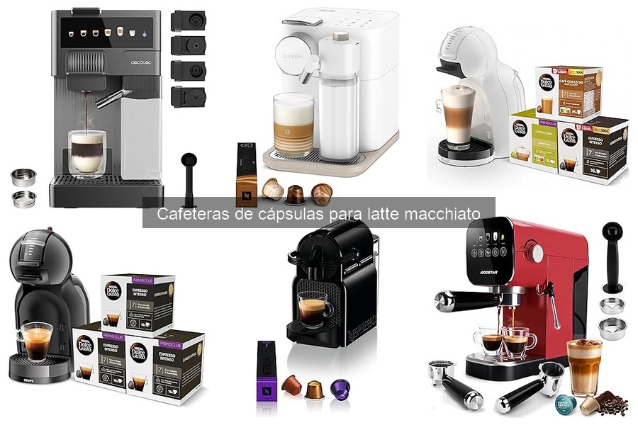 Cómo usar una cafetera de cápsulas para preparar latte macchiato