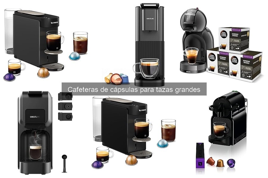 Cómo usar una cafetera de cápsulas para tazas grandes