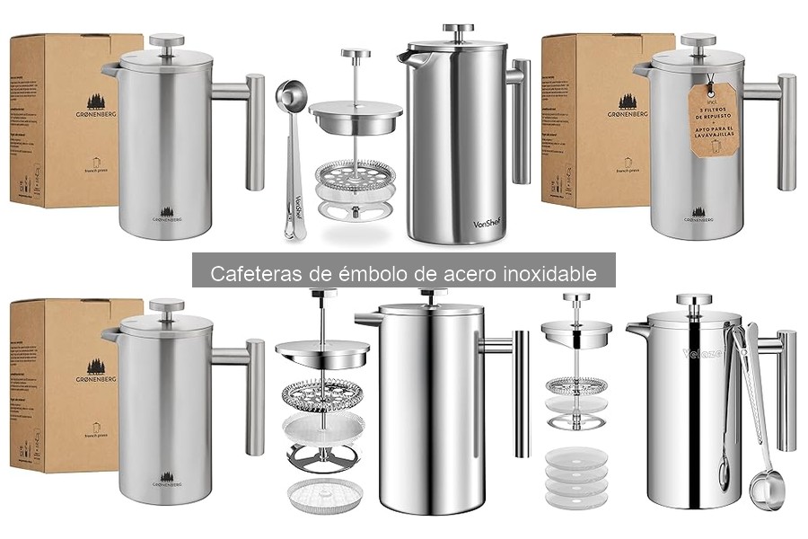 Cómo usar una cafetera de émbolo de acero inoxidable