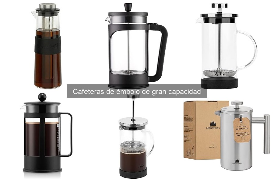Cómo usar una cafetera de émbolo de gran capacidad