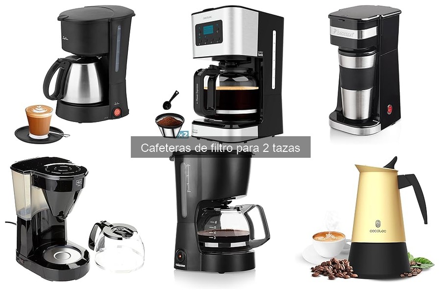 Cómo usar una cafetera de filtro para 2 tazas