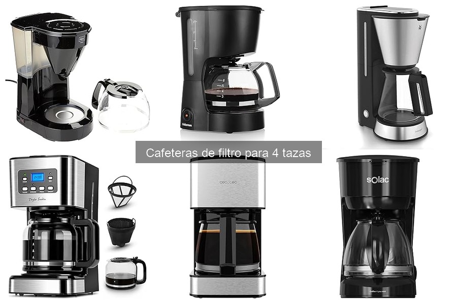 Cómo usar una cafetera de filtro para 4 tazas correctamente