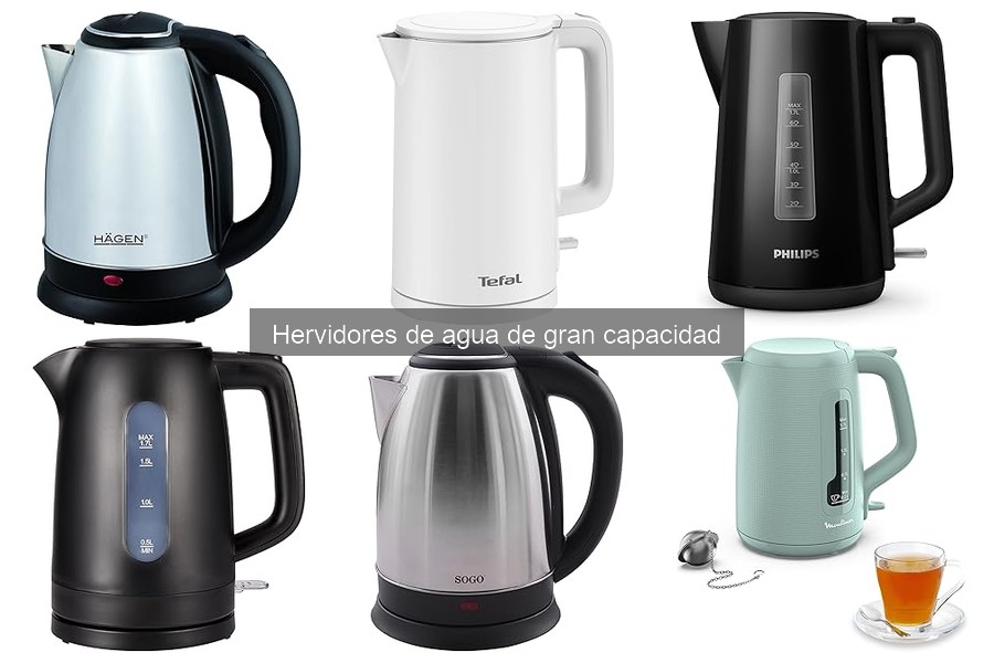Comparativa 2023 de Hervidores de Agua de Gran Capacidad
