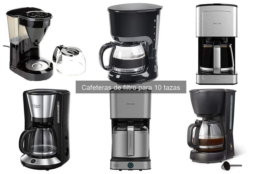 Comparativa: Cafetera de filtro de 10 tazas vs espresso