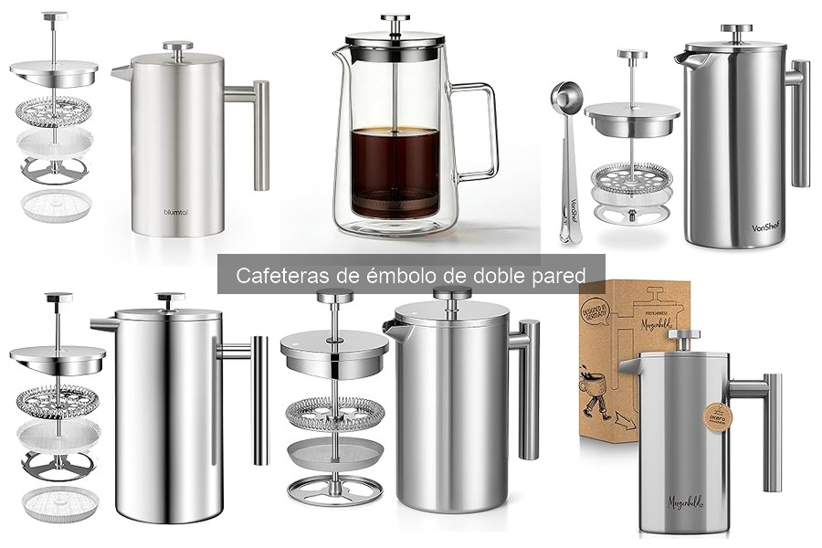 Comparativa Cafeteras de Émbolo Doble Pared vs Goteo