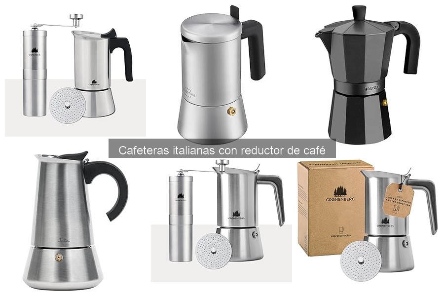 Comparativa: Cafeteras italianas con y sin reductor de café