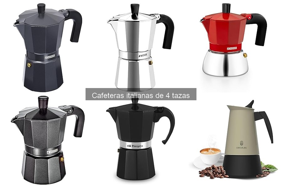 Comparativa de Cafetera Italiana de 4 Tazas y Otros Métodos