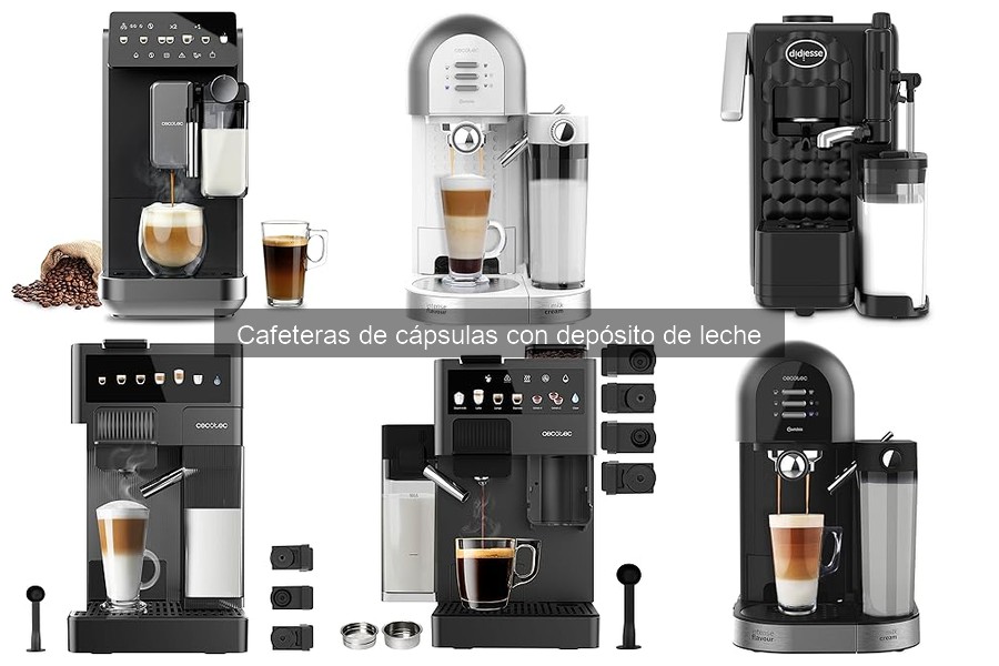 Comparativa de cafeteras de cápsulas con depósito de leche