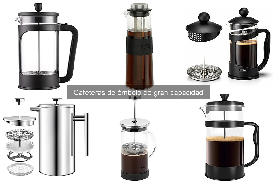 Comparativa de cafeteras de émbolo de gran capacidad