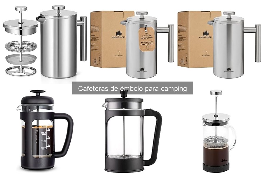 Comparativa de cafeteras de émbolo para camping: VIER vs. VonShef vs. JATA