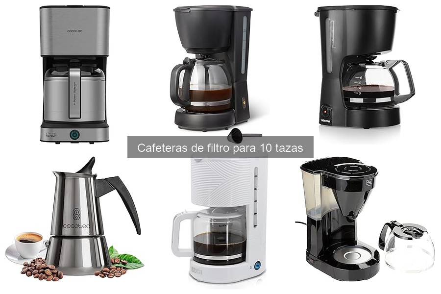 Comparativa de Cafeteras de Filtro para 10 Tazas y Más