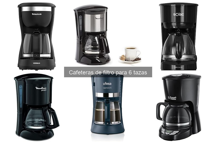 Comparativa de Cafeteras de Filtro para 6 Tazas