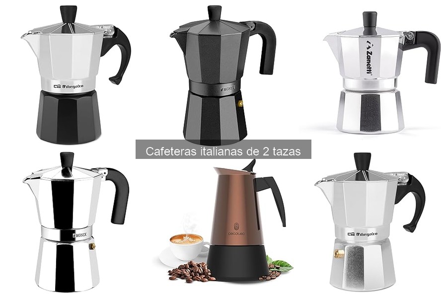 Comparativa de cafeteras italianas de 2 tazas: mejores marcas