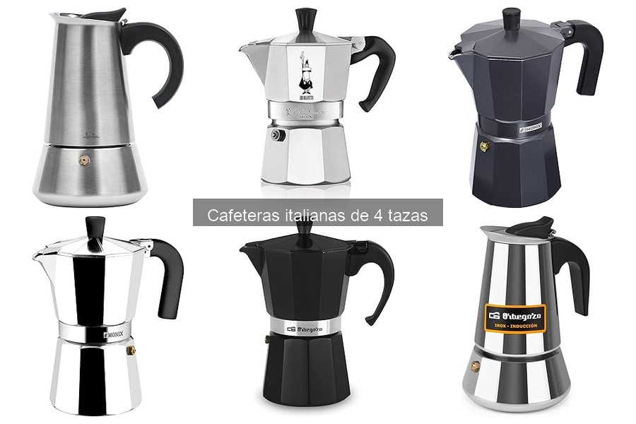 Comparativa de cafeteras italianas de 4 tazas: marcas y modelos