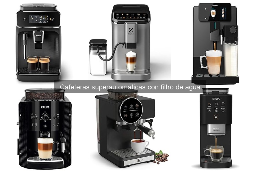 Comparativa de cafeteras superautomáticas con filtro de agua