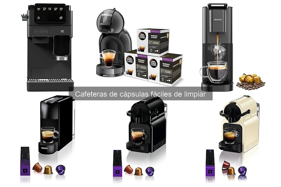Comparativa de cápsulas reciclables y no reciclables