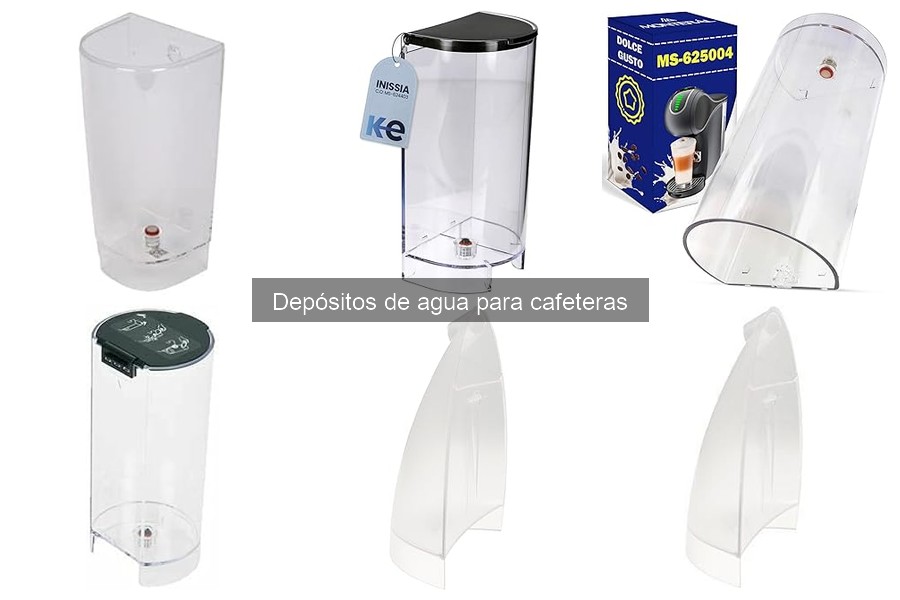 Comparativa de depósitos de agua para cafeteras