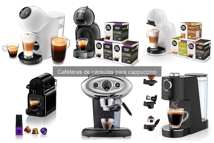 Comparativa de las mejores cafeteras de cápsulas para cappuccino