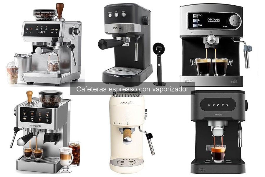 Comparativa de las Mejores Cafeteras Espresso con Vaporizador 2023