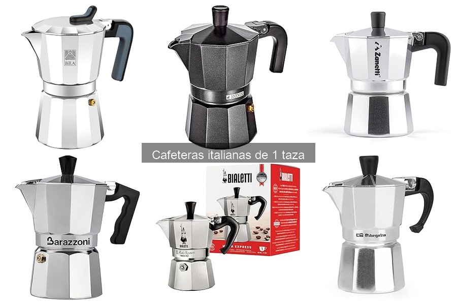 Comparativa de las mejores cafeteras italianas de 1 taza