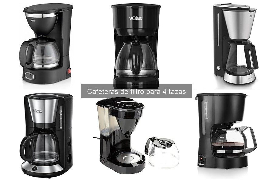 Comparativa de precios: cafeteras de filtro para 4 tazas