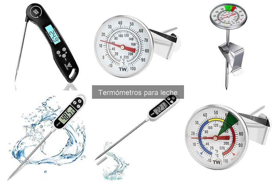 Comparativa de termómetros digitales y analógicos para leche
