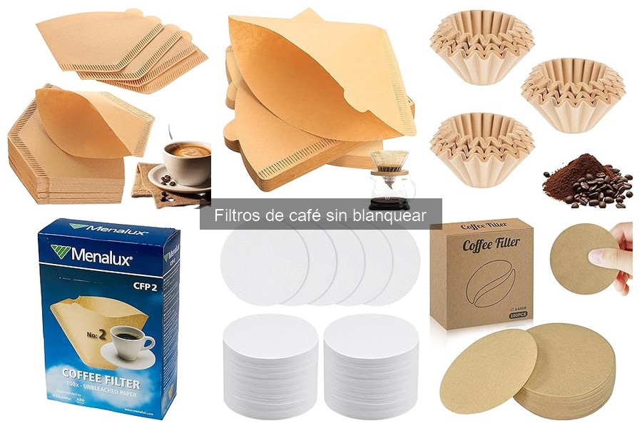 Comparativa: filtros de café sin blanquear vs. blanqueados