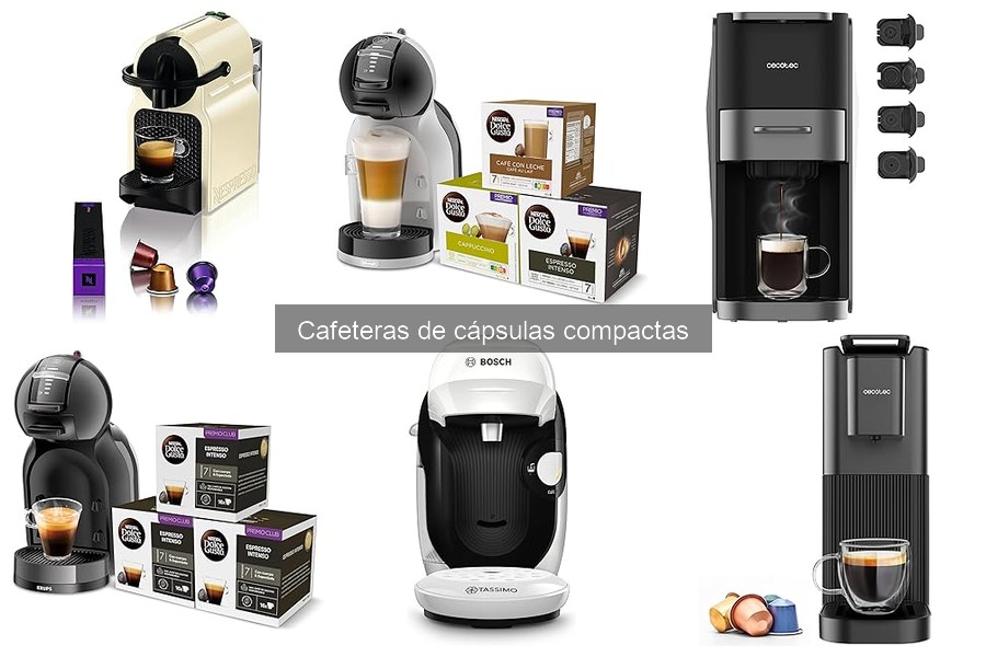 Costo por taza de café con cafeteras de cápsulas compactas