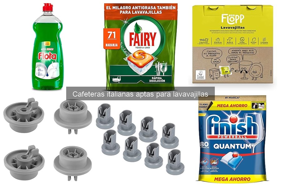 ¿Cuánto café preparar en cafeteras italianas aptas para lavavajillas?