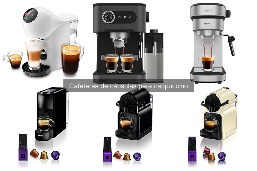 ¿Cuánto cuesta una cafetera de cápsulas para cappuccino?