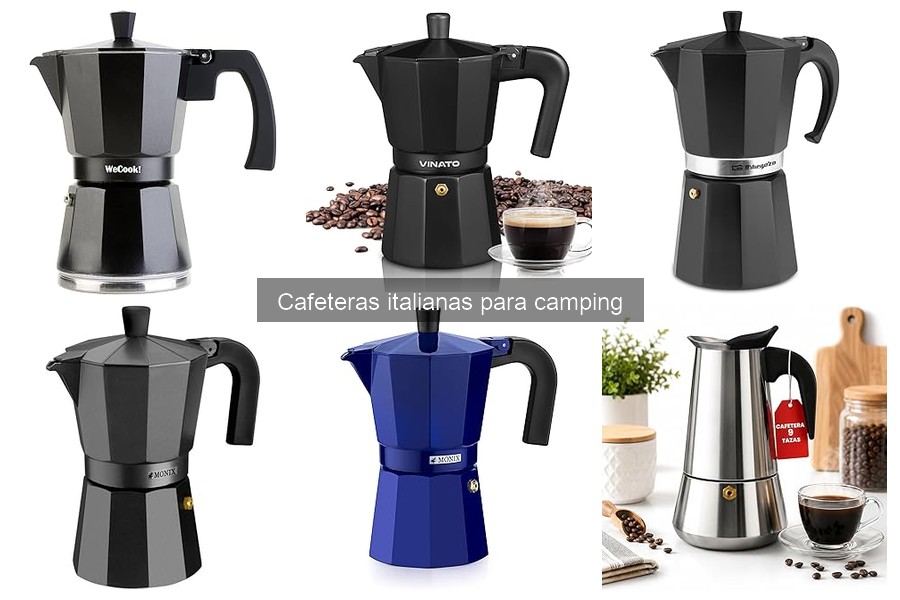 ¿Cuánto cuesta una cafetera italiana para camping?
